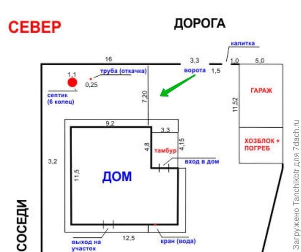 первая фотка от ворот (зеленая стрелка)