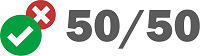 50/50