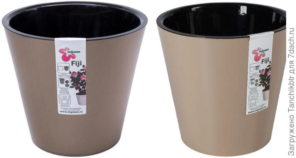 Да и то остановилась на них, т.к. захотелось какого-то однообразия. Чуть раньше были заменены все горшки у комнатных цветов на такие (бронзовые и шоколадные разного литража):