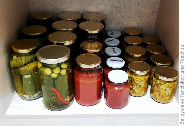 Скромные закрома человека, который, отказался от закруток и прилично давно.... и это на 9 сентября, сейчас уже на порядок больше(( Как это остановить? 😀