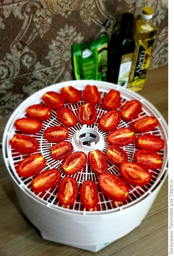 Вот такие были, не мелкие, примерно 85-95 г каждая помидорка