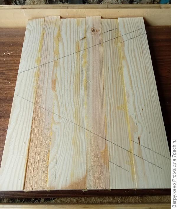 Щит до обработки рейсмусом