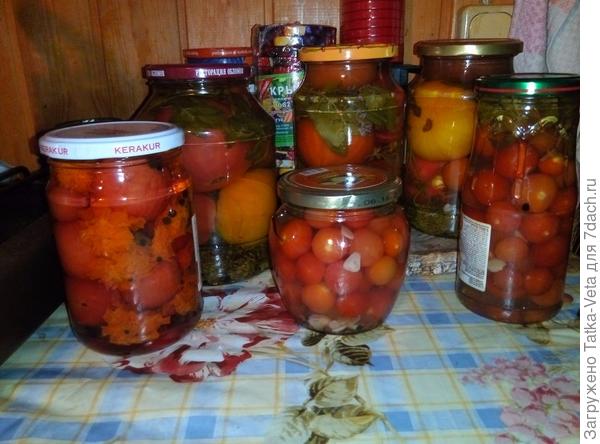 Еще немного помидорок на зиму...