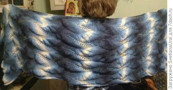 Палантин еще не отпаривала.