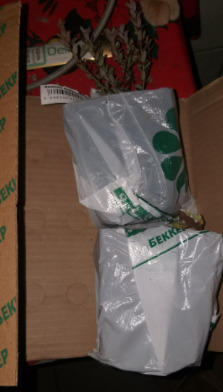 вместе были упакованы клюква и киви