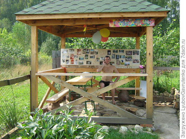 Вот, 9 лет назад сын приглашал друзей на дачу - принцип понятен)