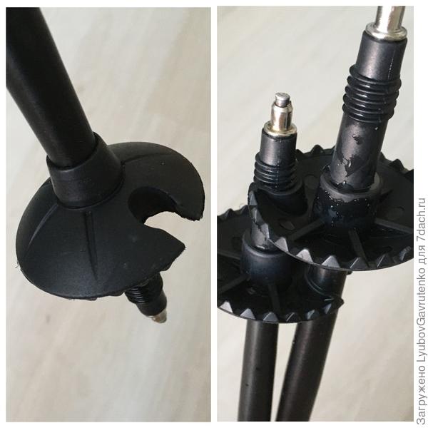 Вижу, что у моих палок наконечники не острые - поэтому и скользят, наверное. Надо "коготь" посмотреть...