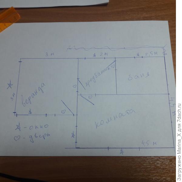 Маленький домик с баней