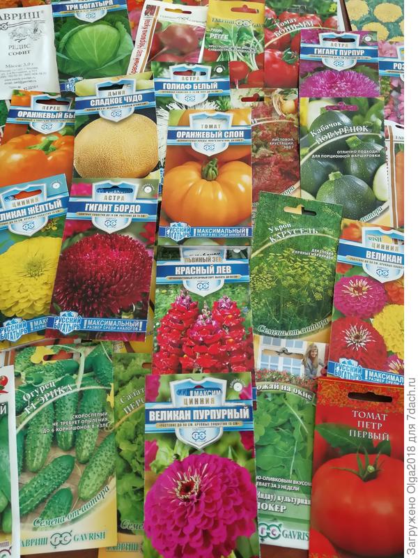 Русский богатырь серия овощей и цветов