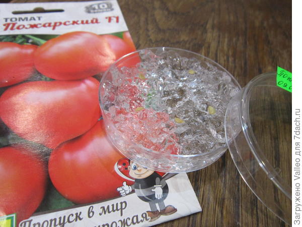 в гидрогеле