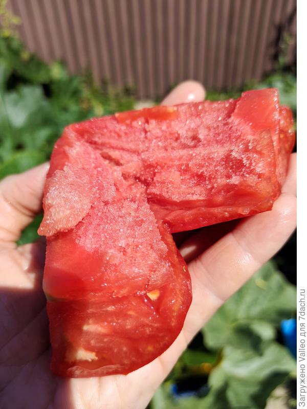 Это Ики. Крупные сердечки. Арбузная мякоть. Мясо томатное)