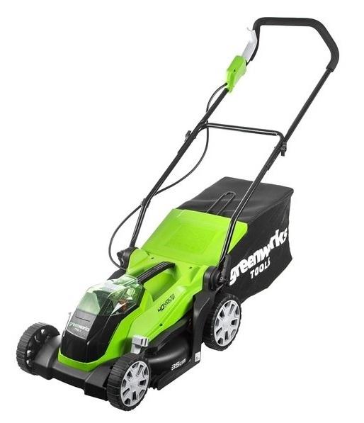 Аккумуляторная газонокосилка Greenworks G-MAX G40LM35K2