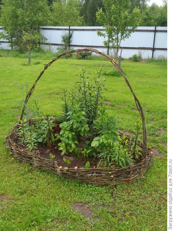 Попытка в строительстве клумбы-корзины