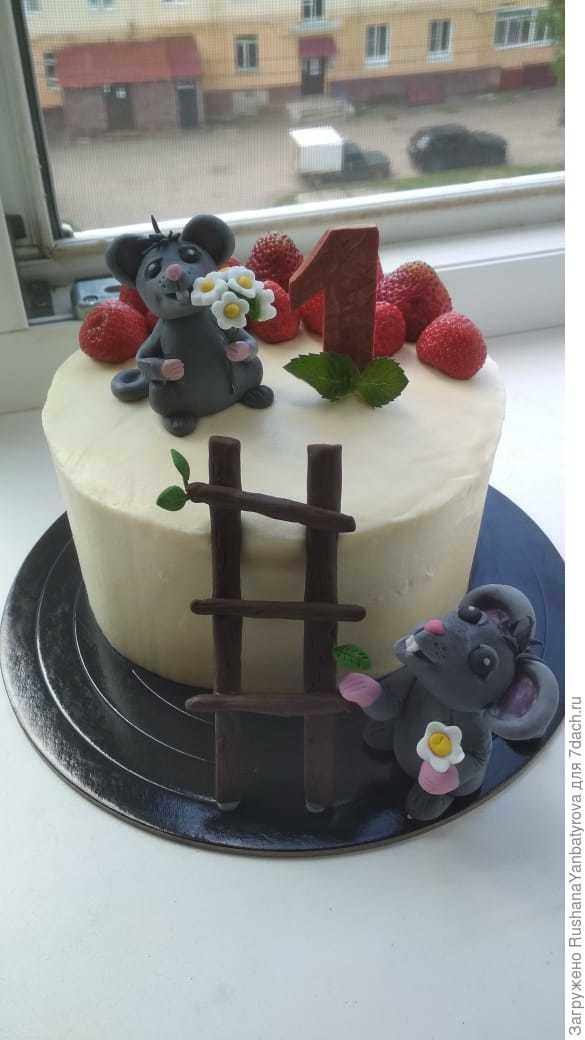 А это торт на заказ на День рождения кота!