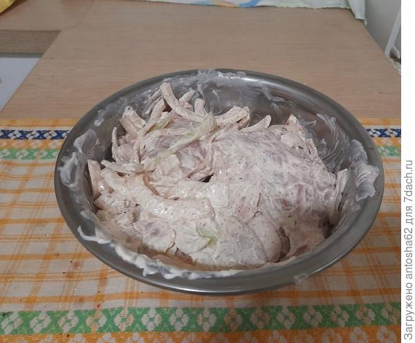 Ставим мариноваться в целлофановом пакете