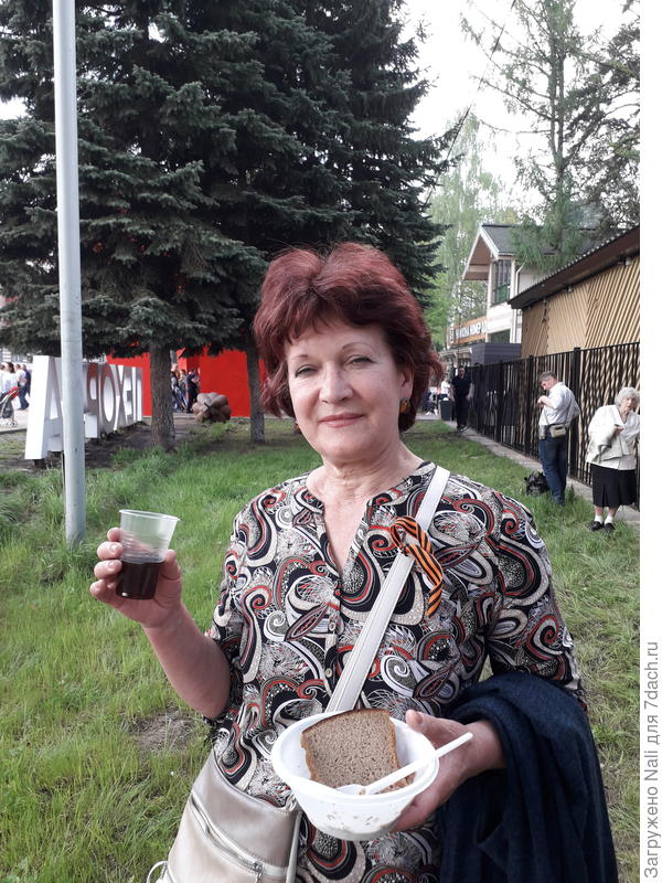 Прошлогоднее фото. Полевая кухня и "фронтовые" сто грамм