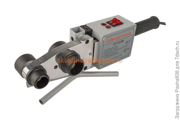 Фото из интернета. У меня примерно такой, только там три паза для пайки - и обычно стоят на 20, 25 и 32 мм. Просто я с этими диаметрами обычно и работаю.