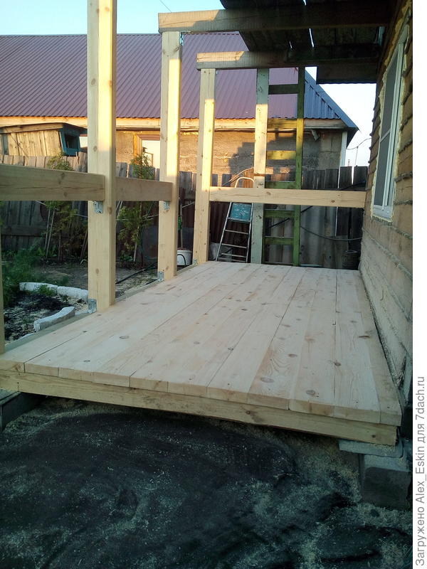 получилась ещё и веранда....