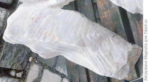 Теневой сад, выбор камней