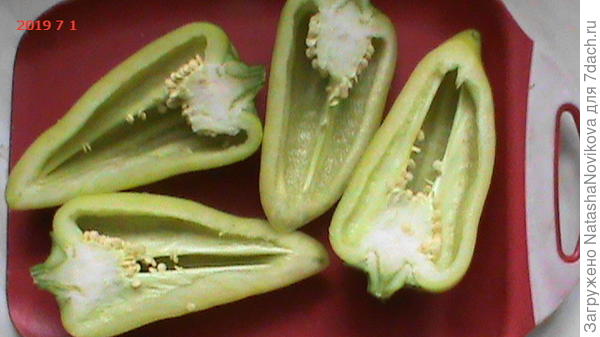 вкус и аромат просто чудесны, сочность, стенки слегка толстоваты, но не грубые и не жесткие