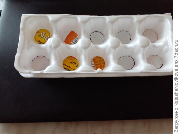 вырезала донышки и вставила донышки))