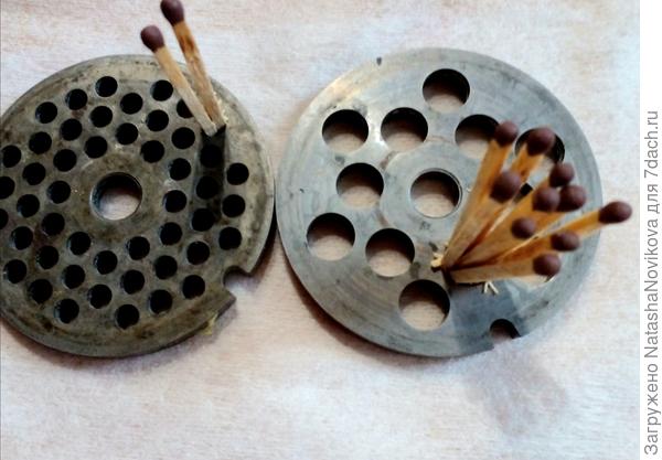 а это моя решетка, самая крупная, отверстия в 8 раз крупнее, чем на классической решётке