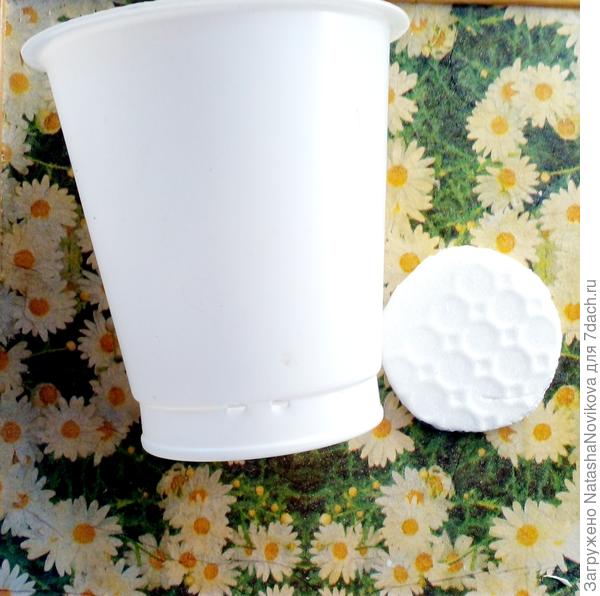 а беленькие стаканы из под сметаны хорошо подходят для выращивания мелкой рассады.