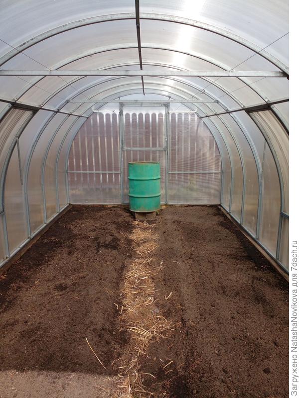 теперь 2 грядки, удобный проход, красота