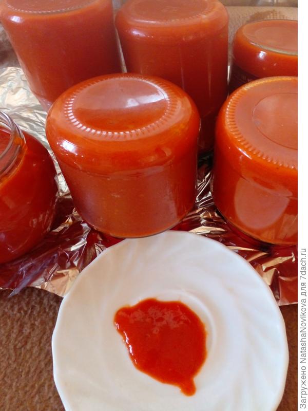 из 3-х кг томатов и 1 кг перца выход 3литра