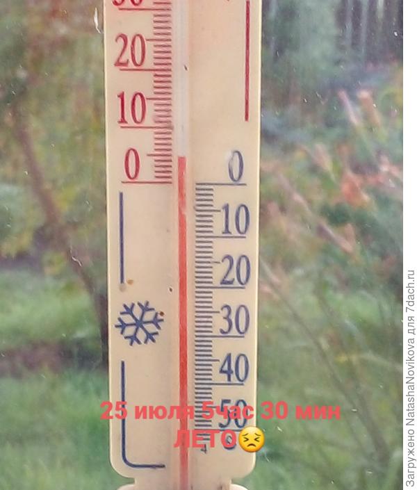 25 июля опять ночной холод