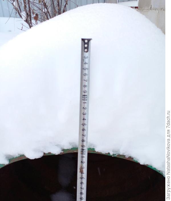 с бочек то же снежок сдувает