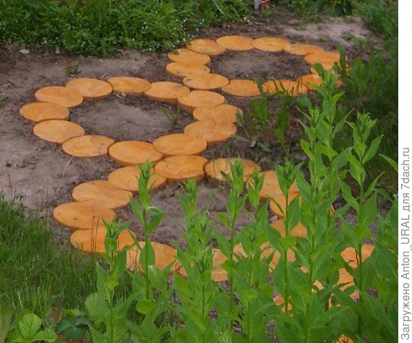 Дорожка из обрезков