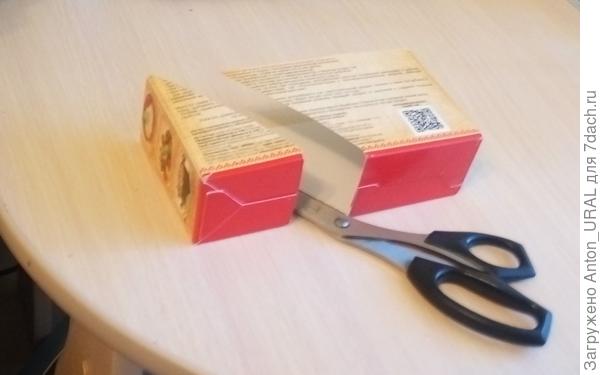 Отрезание угла от коробки