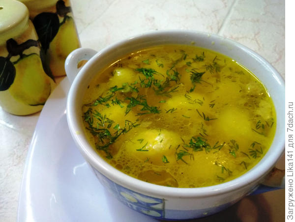 рецепт супа с сырными шариками