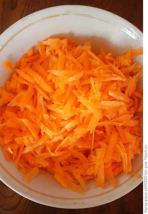 Перетертая морковь