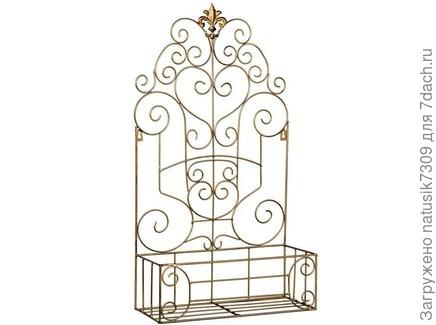 ПОЛКА-ЖАРДИНЬЕРКА &amp;quot;ЛЮКСЕМБУРГСКИЙ САД&amp;quot; МЕТАЛЛ 35X66X13 СМ.