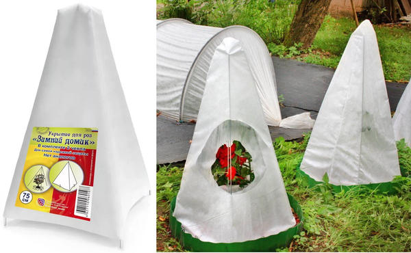 Зимний домик для роз обеспечит надежную зимовку любым садовым неженкам, которым не помешает двойная защита