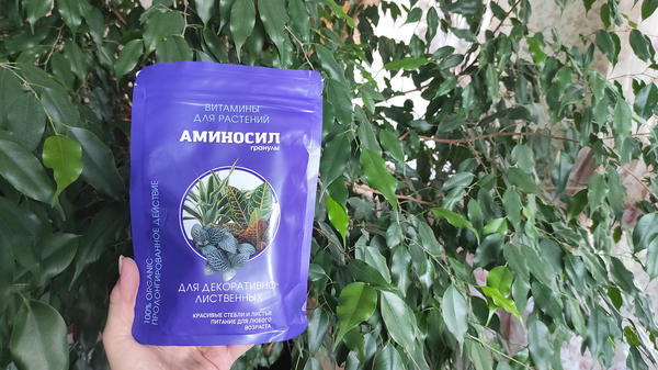 Гранулы Аминосил для декоративно-лиственных растений - пролонгированное питание для корней
