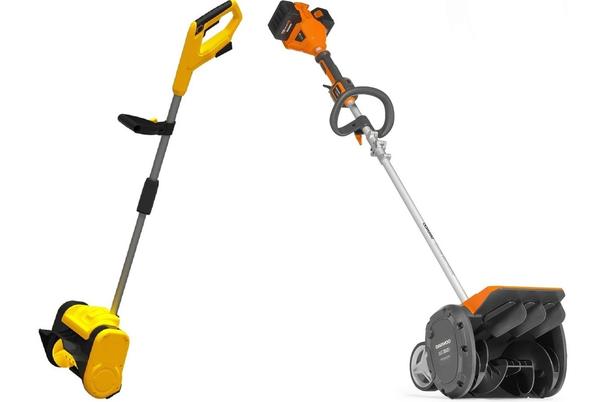 Электролопаты. Слева - Huter SGC 20-2Li (фото с сайта kuvalda.ru). Справа - Daewoo DAST 3042Li (фото с сайта vseinstrumenti.ru)