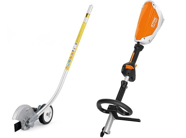 Кромкорез (эджер) со штоком FCВ-KM и комбимотор Stihl KMA 130 R. Фото с сайта stktechnika.ru