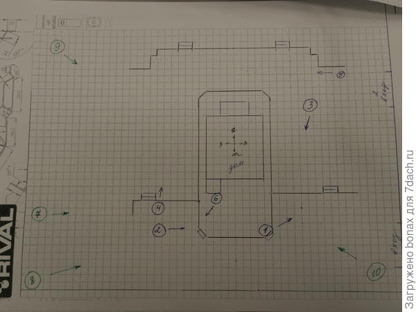 7,8,9,10 точки на плане
