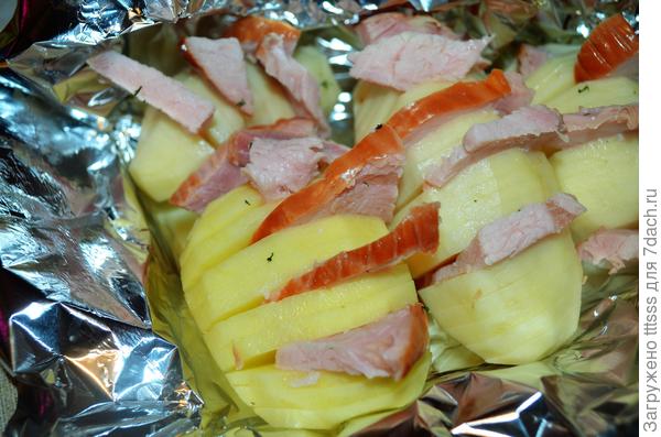 картошка-гармошка с беконом