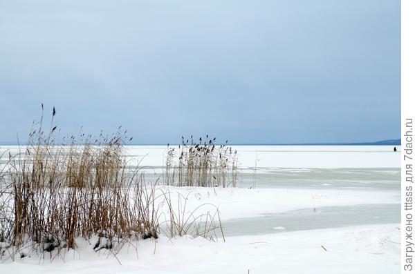 Зима - это рыбалка на озере