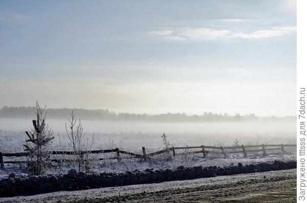 Зима  - это утренний морозец