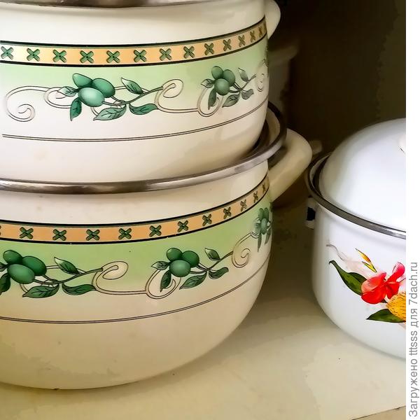 Чистые кастрюли