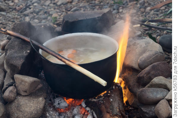 Аня, приглашаю тебя и всех гостей отведать ушицу на берегу Томи