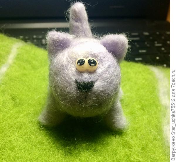 Сегодняшний не "готовый кот" не раскрашен и усов нет