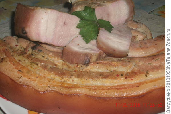 грудинка домашнего копчения