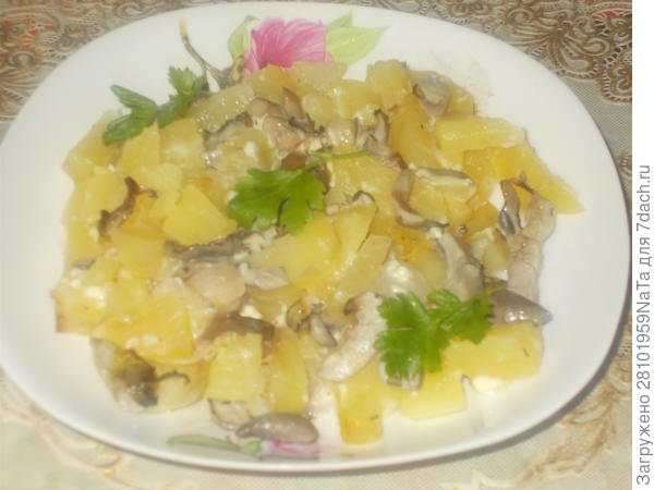 картошка с грибами