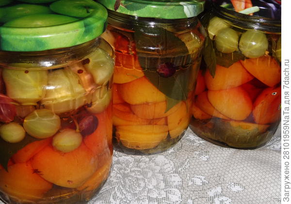 абрикосы с крыжовником